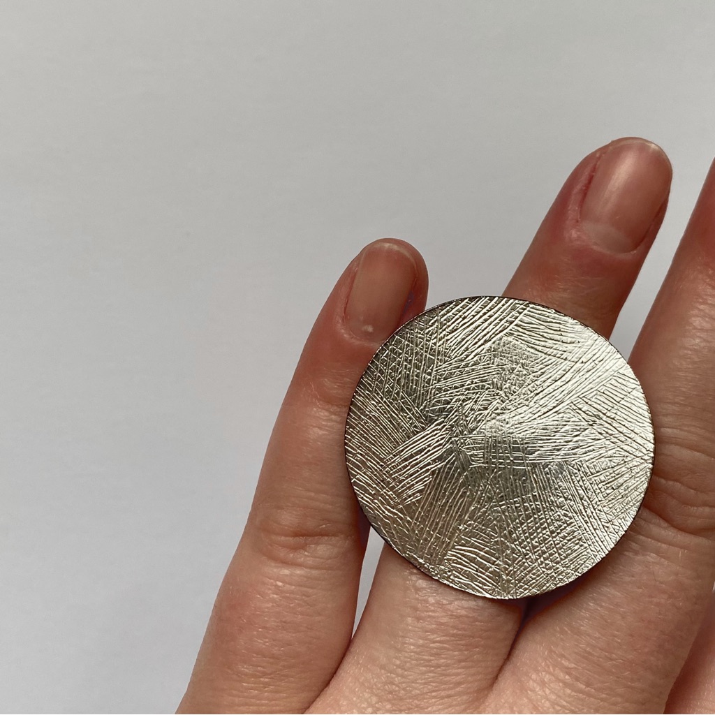 Silver Disc Ring